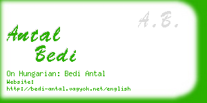 antal bedi business card